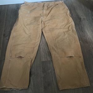 VINTAGE Carhartt Double Knee Original Dungaree Fit Canvas Workwear Pants Size